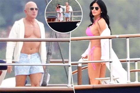 Jeff Bezos Goes Shirtless And Lauren Sanchez Rocks Tiny Pink Bikini On