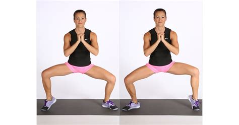 wide squat with calf raise what are the best bodyweight leg exercises popsugar fitness photo 17