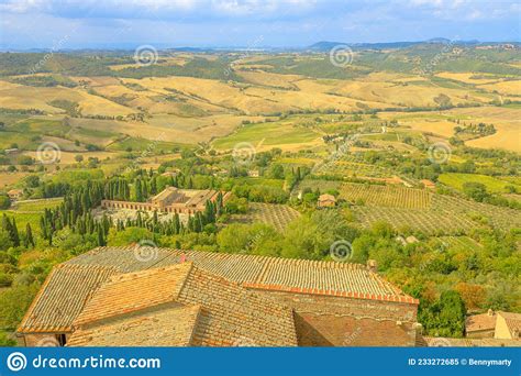 Vineyards Of Montepulciano Village Of Tuscany Stock Image Image Of