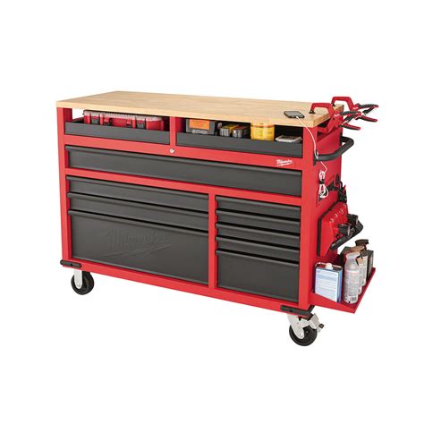 New Milwaukee 52 Mobile Work Station Features Raised Surface With