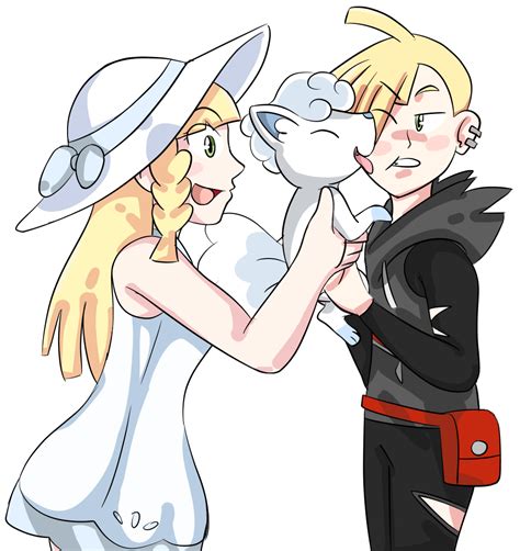 Gladion And Lillie By Monstermanic59 On Deviantart