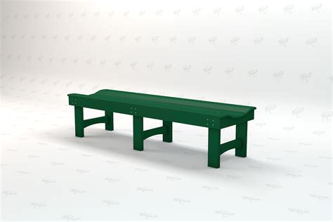 Garden Recycled Plastic Lumber Flat Bench