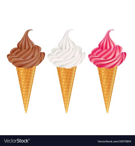 Vanilla And Strawberry Ice Cream Cone Vector Stock Vector My Xxx Hot Girl