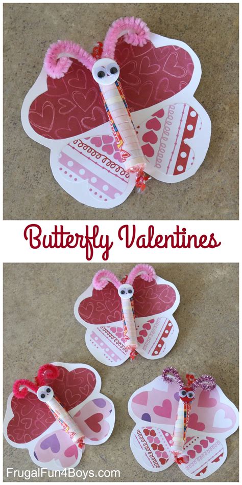 Adorable Butterfly Valentines To Make Frugal Fun For Boys And Girls
