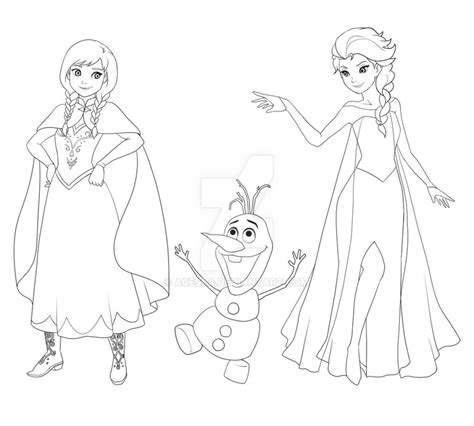 Frozen Elsa And Anna Drawing At Explore Collection