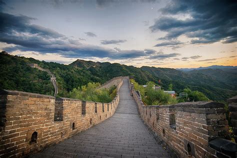 The Great Wall Of China At Sunset Photograph By Emad Aljumah Fine Art
