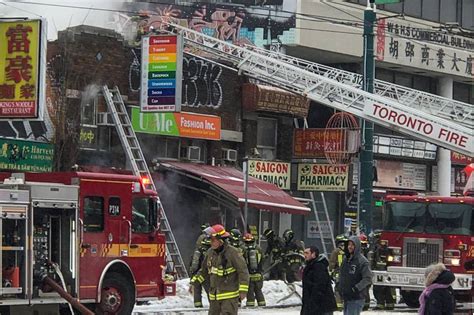 Massive Fire Breaks Out In Torontos Chinatown