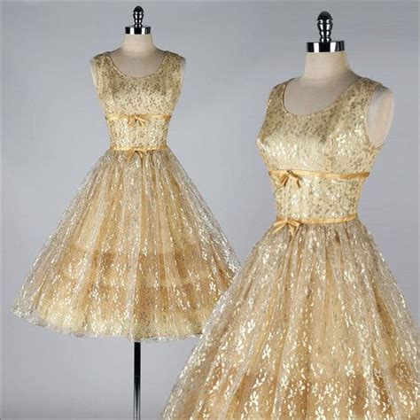 Gold Metallic Cocktail Dress Make You Look Like A Princess Fashionmora