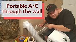 Vent your Floor/Portable ac through the Wall.