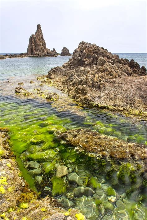 Las Sirenas Reef Cabo De Gata Nijar Natural Park Spain Stock Image Image Of Almeria