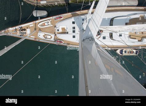 View From The Top Of The 295 Foot Mast Aboard Mirabella V The World