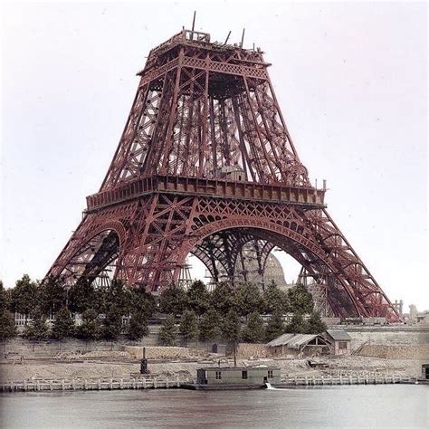 History In Color On Instagram The Construction Of The Eiffel Tower In