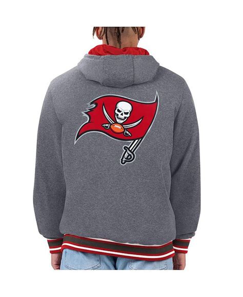 G Iii Sports By Carl Banks Mens Red Pewter Tampa Bay Buccaneers Commemorative Reversible Full