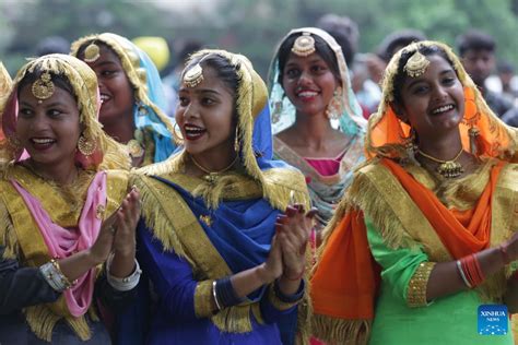 Women Celebrate Teej Festival In Punjab India Nepalnews