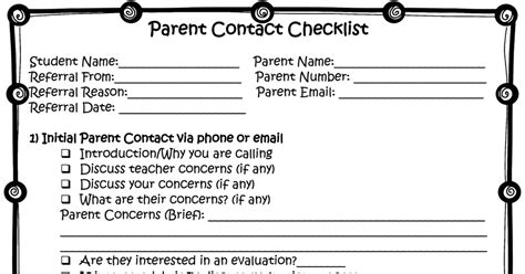 Parent Communication Checklist.pdf (With images) | Parent ...