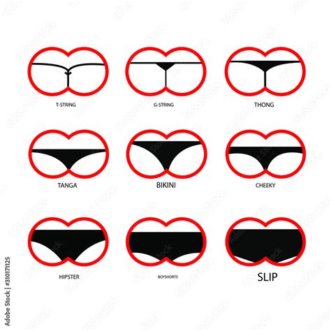 Types Of Women S Panties Set Of Underwear Slip T String G String