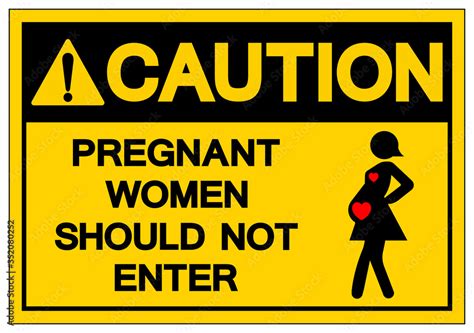 vetor de caution pregnant women should not enter symbol sign vector illustration isolate on