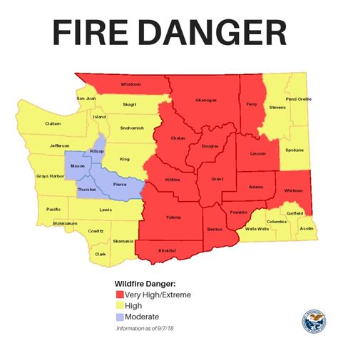 Washington State Dnr Fire Map Map With States