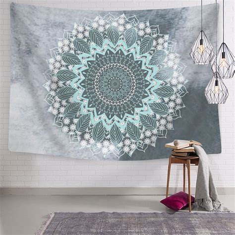 Boho Hippie Mandala Floral Tapestry Wall Hanging Living Room Bedroom
