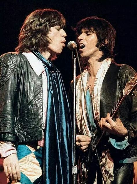 Mick Jagger And Keith Richards 1976 Rolling Stones Rollin Stones Charlie Watts