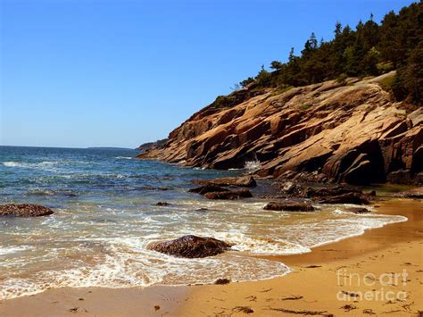 Sand Beach In Acadia National Park Maine Photograph By Christine Stack