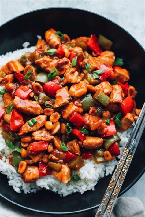 Stir fried chicken tossed with veggies and roasted peanuts. Easy Kung Pao Chicken recipe - Easy Chicken Recipes (HOW ...