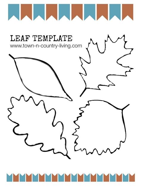 Printable Free Leaf Template For Wreath