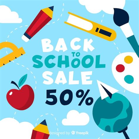 Free Vector Back To School Sale Banner