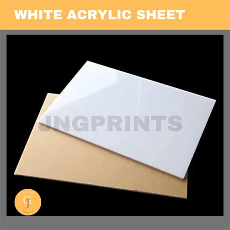 White Acrylic Sheet 1x1ft 1x2ft 2x2ft Lazada Ph