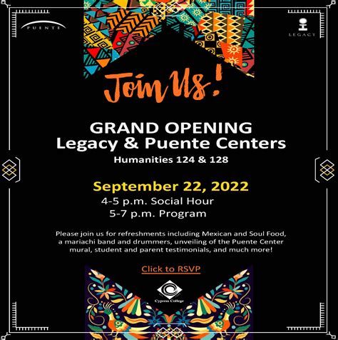 Legacy And Puente Centers Grand Opening Cypress College