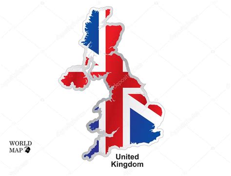 Es befinden sich 0 landkarten im warenkorb es befindet sich eine landkarte im warenkorb. Landkarte Großbritannien. Karte mit Flagge. — Stockvektor ...