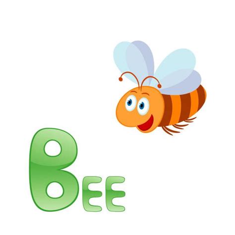 Funny Alphabet Bee Stock Vector Sponsored Alphabet Funny Bee
