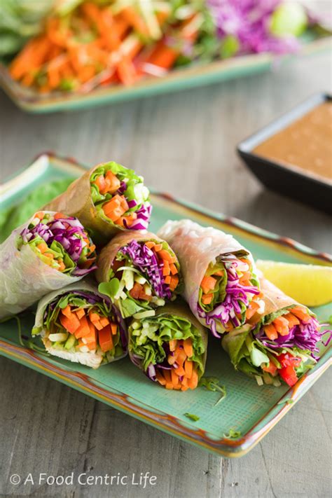 Rainbow Vegetable Spring Rolls A Foodcentric Life