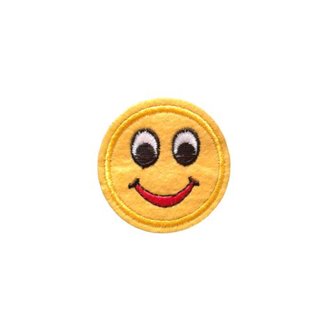 Smiley Emoji Iron On Embroidery Patch Party Favor Children Scrapbook