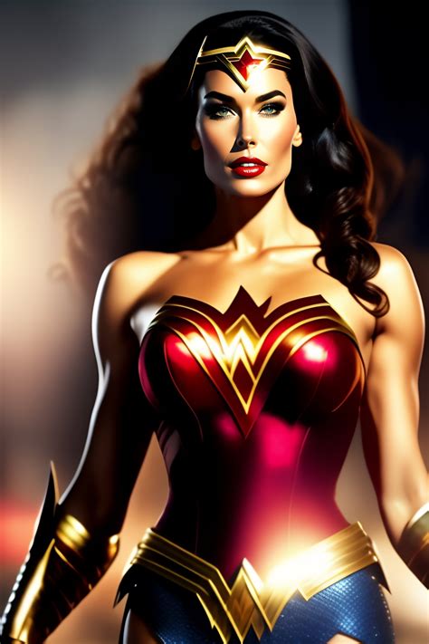 Lexica Megan Gale As Wonder Woman In Justice League Mortal Movie Full Body