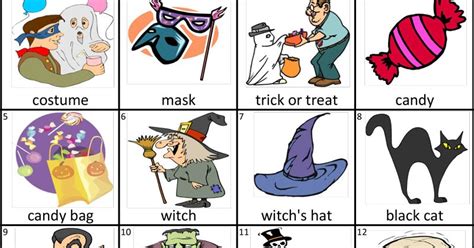 English Honori Garcia Halloween Vocabulary