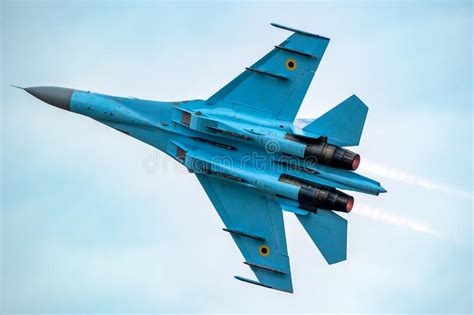 Ukrainian Air Force Sukhoi Su 27 Fighter Jet Plane Editorial Image