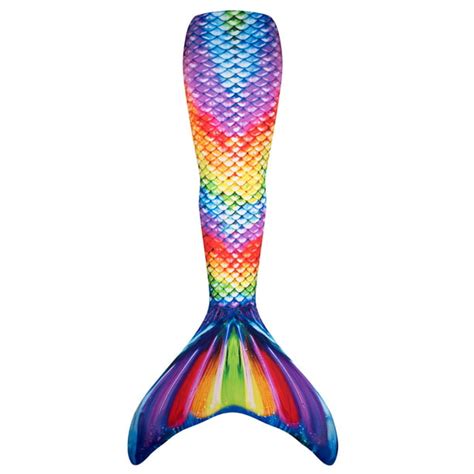 Fin Fun Mermaid Tail With Monofin For Swimming In Rainbow Reef Child
