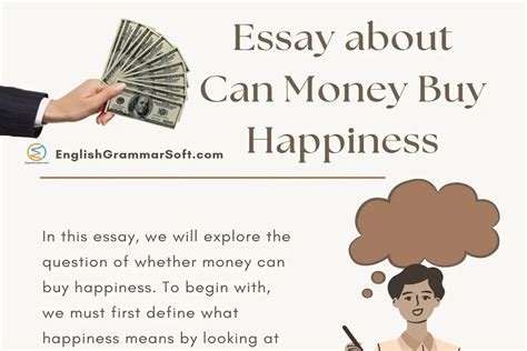 Essay About Can Money Buy Happiness Englishgrammarsoft