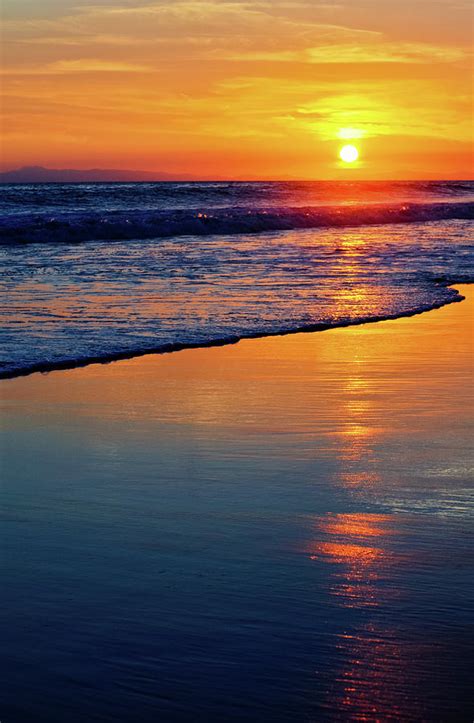 Newport Beach Sunset Portrait Photograph By Kyle Hanson Pixels