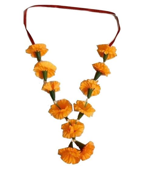 Artificial Marigold Flowers Genda Phool Pooja Mala 5 Piece Buy