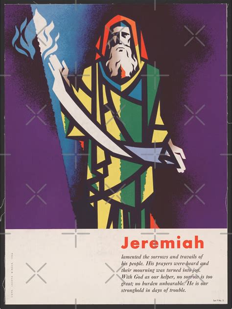 Jeremiah Prophet Vintage Illustration Sticker For Sale By Salukeart