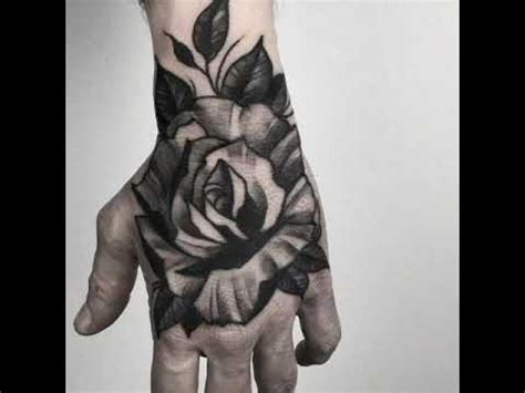 Tattoo hoa hồng đơn giản. Hình xăm hoa hồng mu bàn tay đẹp cho nam và nữ 2019 - YouTube