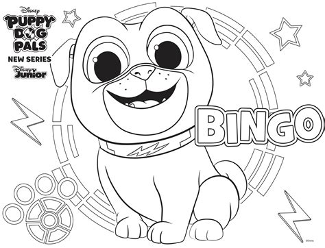 Bingo Coloring Page Family Activity | Disney Family On coloring4all we also suggest printable pages, puzzles, drawing.