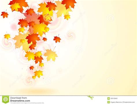 Elegant Vector Autumn Background Stock Photos Image