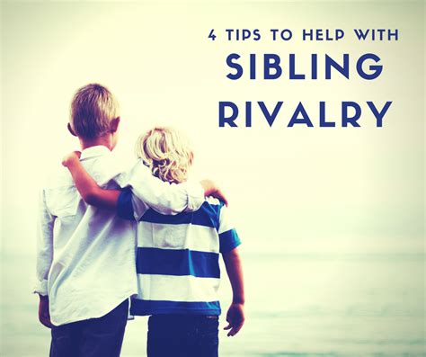 4 Sibling Rivalry Solutions