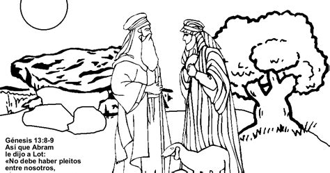 These abraham coloring pages will make teaching kids the story of abraham easy and enjoyable. Historia de Abram y Lot para colorear ~ Dibujos Cristianos ...