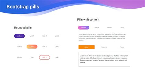 Bootstrap Pills Code Examples Tutorial And Use Examples Material