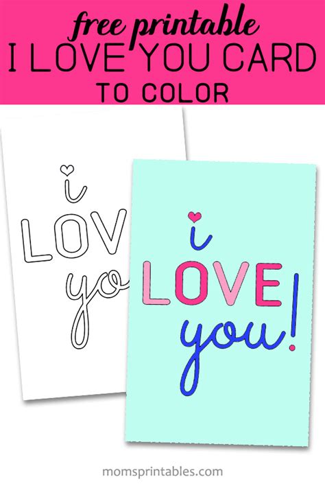 We have a huge selection of lovey dovey ecards designed by threadless and other great designers. I Love You | Printable Card - Mom's Printables