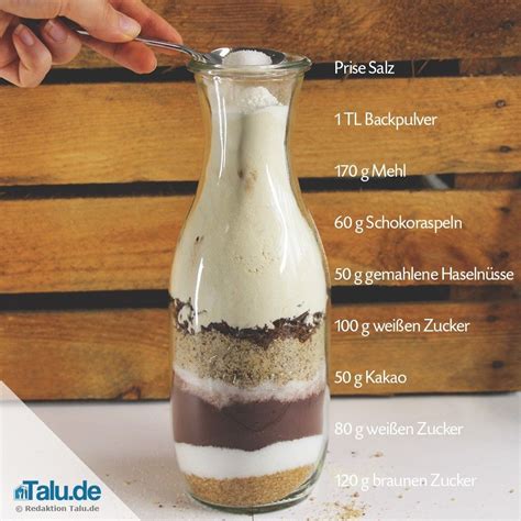 Als formen eignen sich herkömmliche formen aus metall, glas oder silikon, aus porzellan oder keramik. Backmischung im Glas verschenken - 4 leckere Rezepte ...